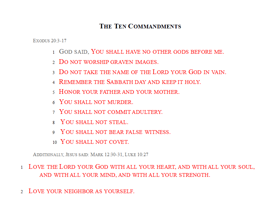The Ten Commandments - thumbnail
